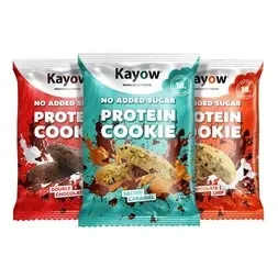 Kayow Nutrition No Added Sugar Protein Cookies 12x60g Double Chocolate