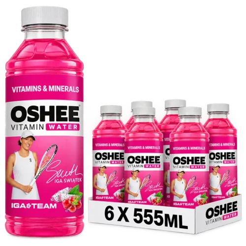 OSHEE Vitamin Water + Mineral 6x555ml Red Grape & Dragonfruit