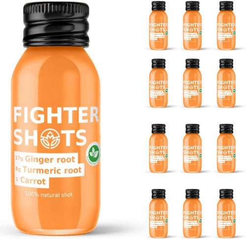 Fighter Shots 12x60ml Ginger + Turmeric + Carrot