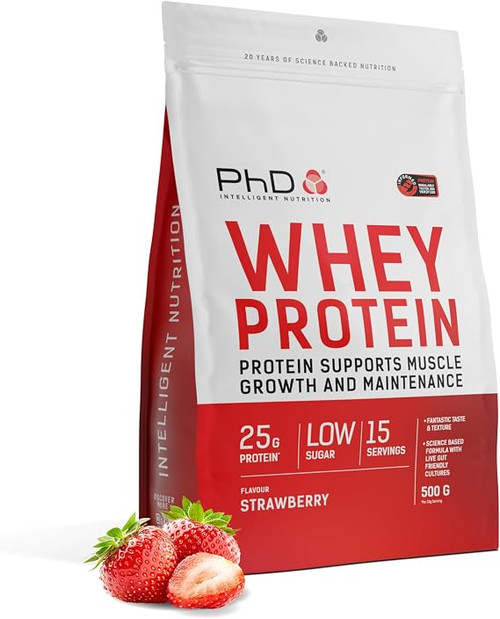PhD Nutrition Powder Whey 500g Strawberry