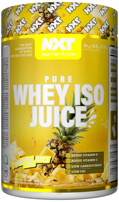 NXT Nutrition Pure Whey ISO Juice 900g Pineapple Juice