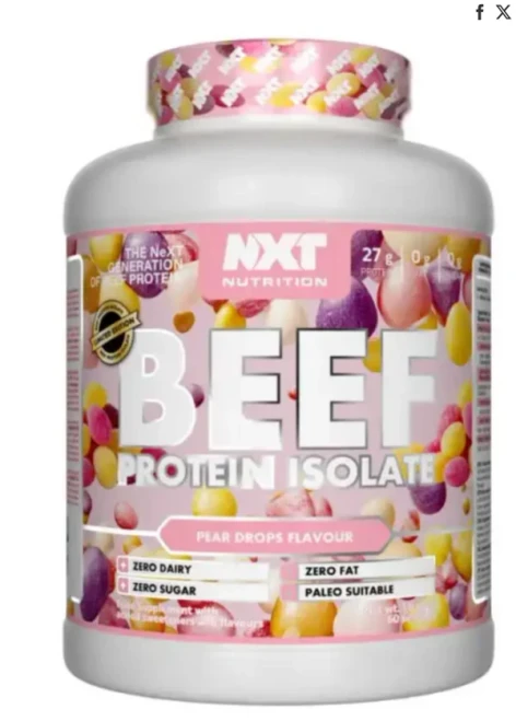 NXT Nutrition Beef Protein Isolate 1.8kg Pear Drops
