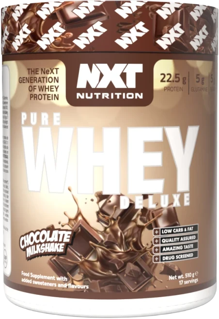 NXT Nutrition Pure Whey Deluxe 510g Chocolate Milkshake