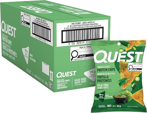 Quest Nutrition Protein Chips 8x32g Salsa Verde