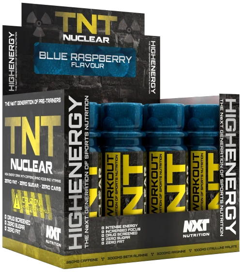 NXT Nutrition TNT Nuclear Shots 12x60ml Blue Raspberry