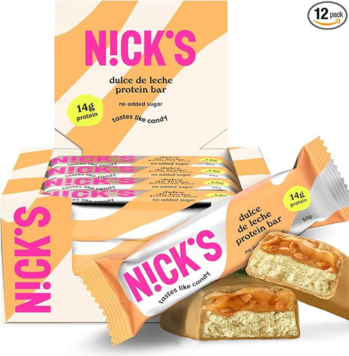 NICK'S Protein Bar 12x50g Dulce De Leche