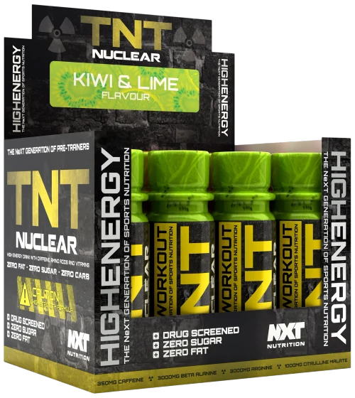 NXT Nutrition TNT Nuclear Shots 12x60ml Kiwi Lime