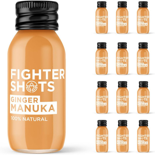 Fighter Shots 12x60ml Ginger Manuka Honey