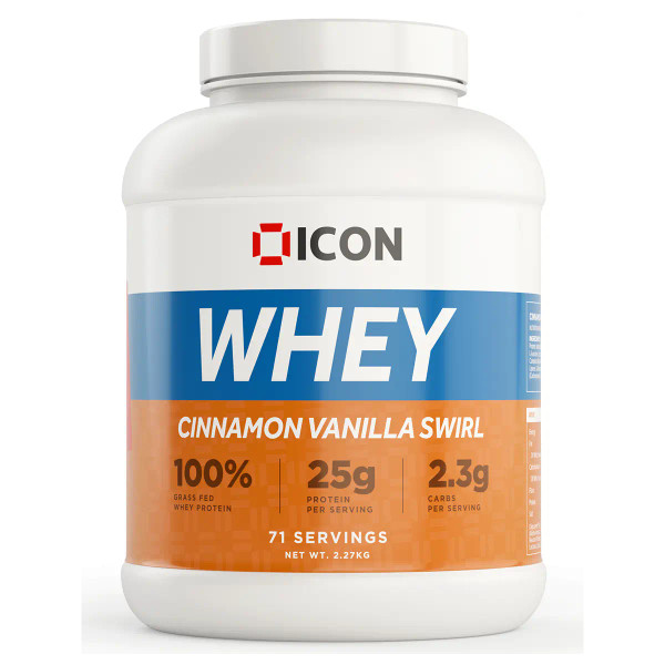 ICON Nutrition ICO001 100% Whey Protein 2.27kg Cinnamon Vanilla Swirl