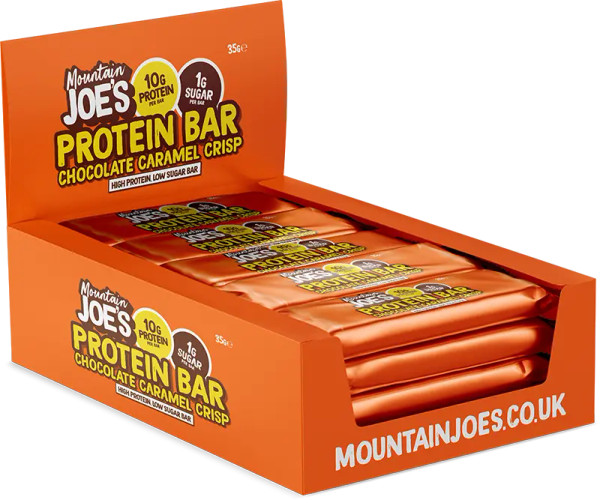 Mountain Joe's MOU035 Protein Bar 12x35g Chocolate Caramel Crisp