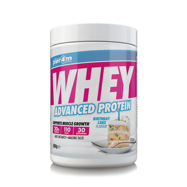 Per4m PER139 Advanced Whey Protein 900g Birthday Cake