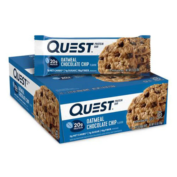 Quest Nutrition QUE032 Bar 12x60g Oatmeal Chocolate Chip