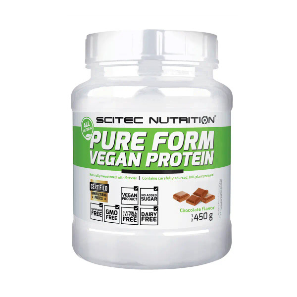 Scitec Nutrition SCI037 Pure Form Vegan Protein 450g Chocolate