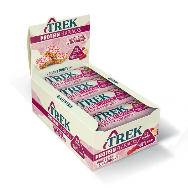 Trek TRE010 Protein Flapjack 16x50g White Choc & Raspberry