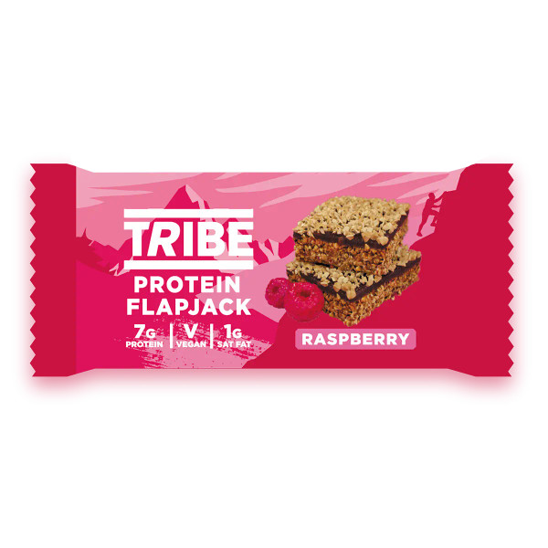 Tribe TRI025 Protein Flapjack 12x50g Raspberry