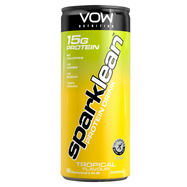 VOW Nutrition VOW018 Sparklean Protein Drink 12x330ml Tropical