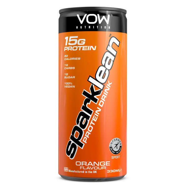 VOW Nutrition VOW019 Sparklean Protein Drink 12x330ml Orange