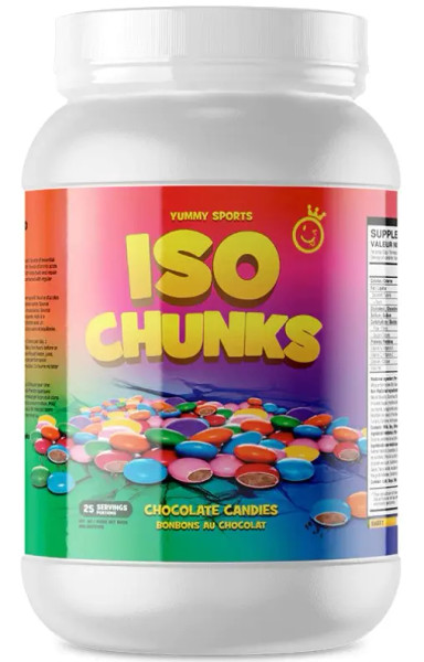 Yummy Sports YUM039 ISO Chunk 25 Serv 800g Chocolate Candies