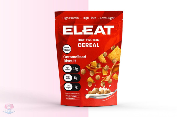 Eleat ELE020 Balanced, High Protein Cereal 250g Caramelised Biscuit