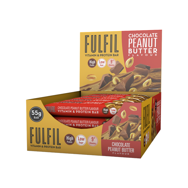 Fulfil Nutrition FUL010 Vitamin & Protein Bar 15x55g Chocolate Peanut Butter