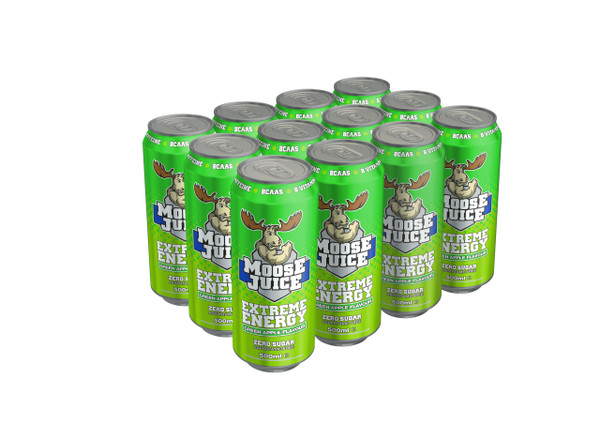 Muscle Moose MMO006 Moose Juice 12x500ml Green Apple