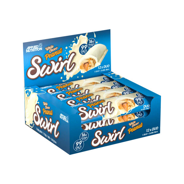 Applied Nutrition APP298 Swirl Bar 12x60g White Choco Peanut