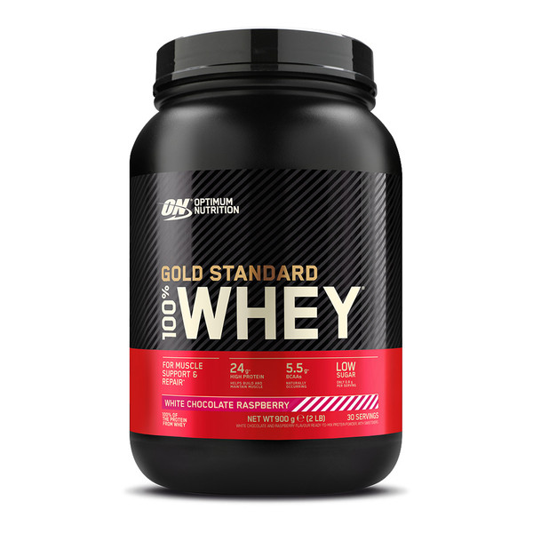 Optimum Nutrition OPT085 Gold Standard 100% Whey 908g White Chocolate Raspberry