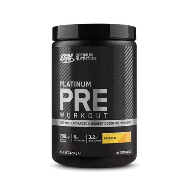 Optimum Nutrition OPT249 Platinum Pre-Workout 420g Tropical