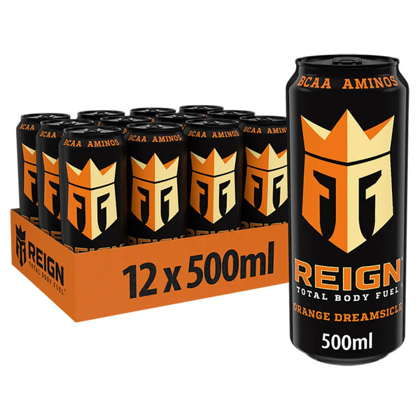 Reign REI013 Total Body Fuel 1.49 GBP Price Marked Product 12x500ml Orange Cream