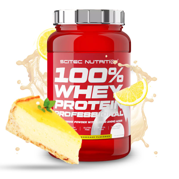 Scitec Nutrition SCI006 100% Whey Protein Professional 920g Lemon Cheesecake
