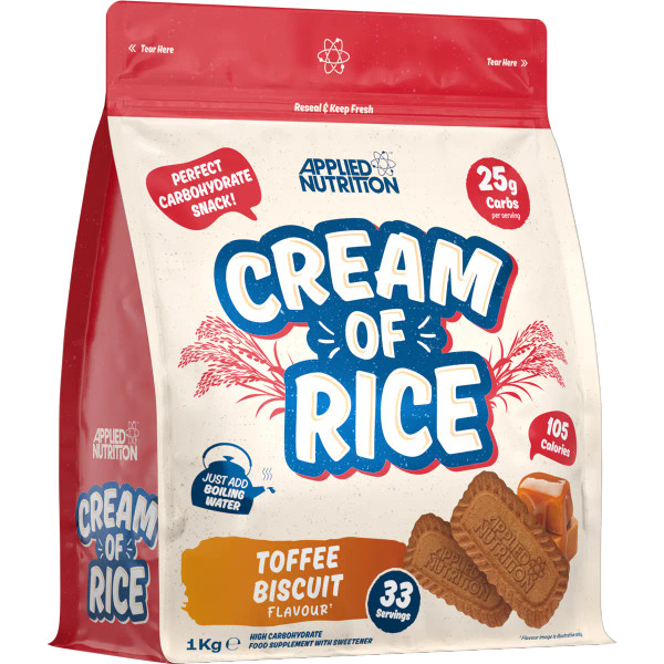 Applied Nutrition APP428 Cream Of Rice 1kg Toffee Biscuit