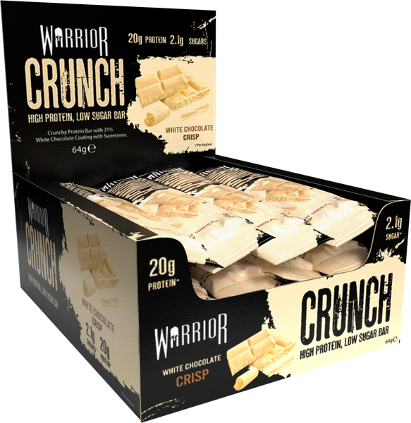 Warrior WAR039 Crunch Bars 12x64g White Chocolate