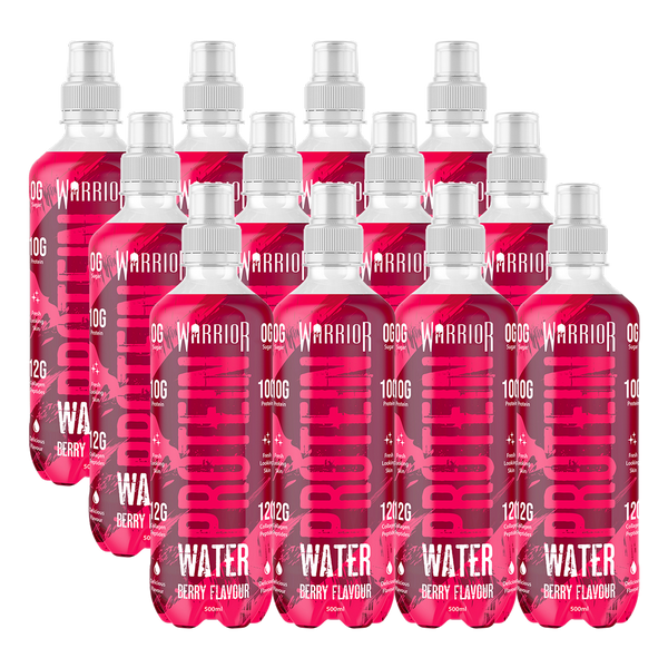 Warrior WAR156 Protein Water 12x500ml Berry