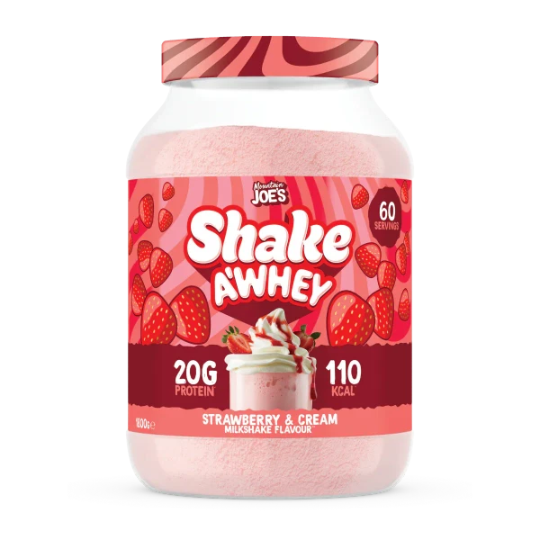 Mountain Joe's SHAKE A'WHEY 1.8kg Strawberry & Cream
