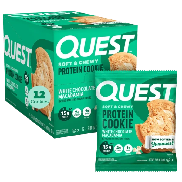 Quest Nutrition Cookie  12x58g White Chocolate Macadamia