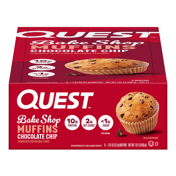 Quest Nutrition Bakeshop Muffin  8x57g Chocolate Chip