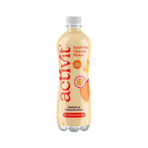 Actiph Activit Sparkling Vitamin Water 12x500ml Mango & Passionfruit