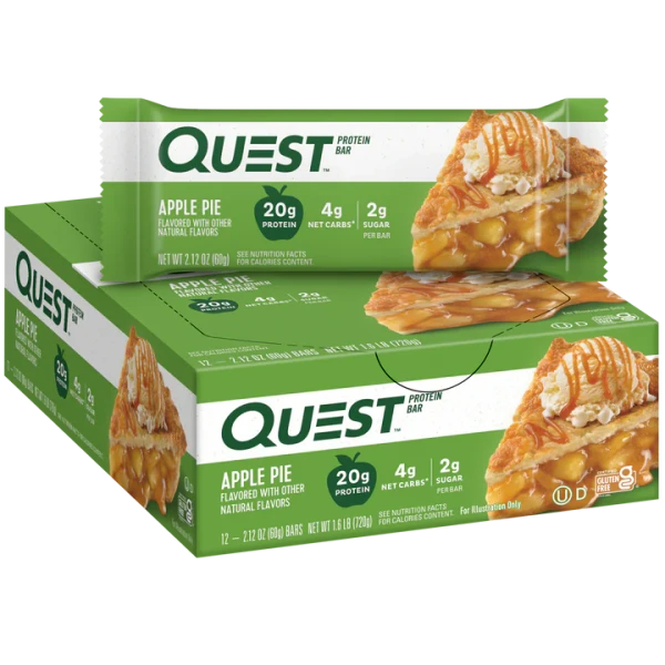Quest Nutrition Protein Bar 12x60g Apple Pie