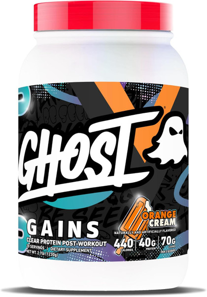 Ghost Clear Gains Protein 1230g Orange Cream
