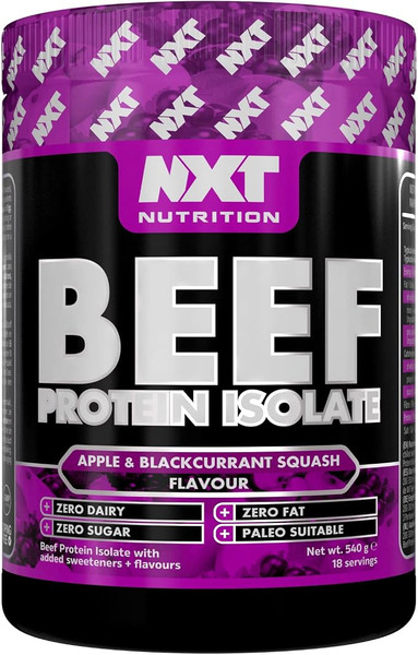 NXT Nutrition Beef Protein Isolate 540g Apple & Blackcurrant