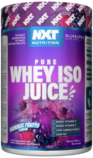 NXT Nutrition Pure Whey ISO Juice 900g Summer Fruits