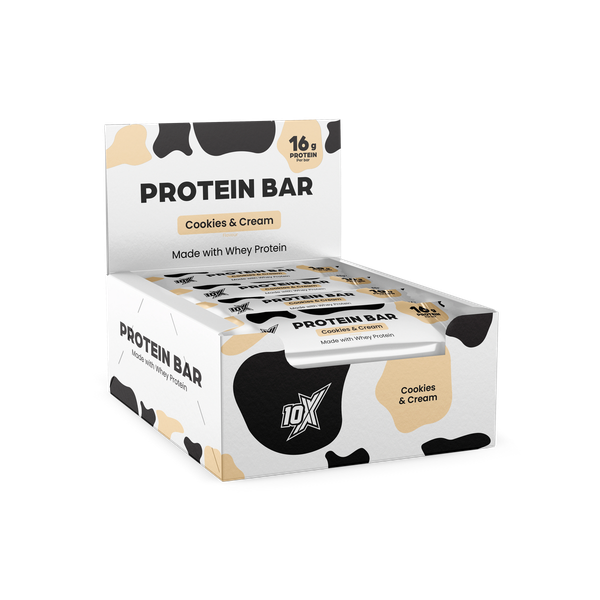 10X Athletic 10X Protein Bar 12x 55g Cookie & Cream