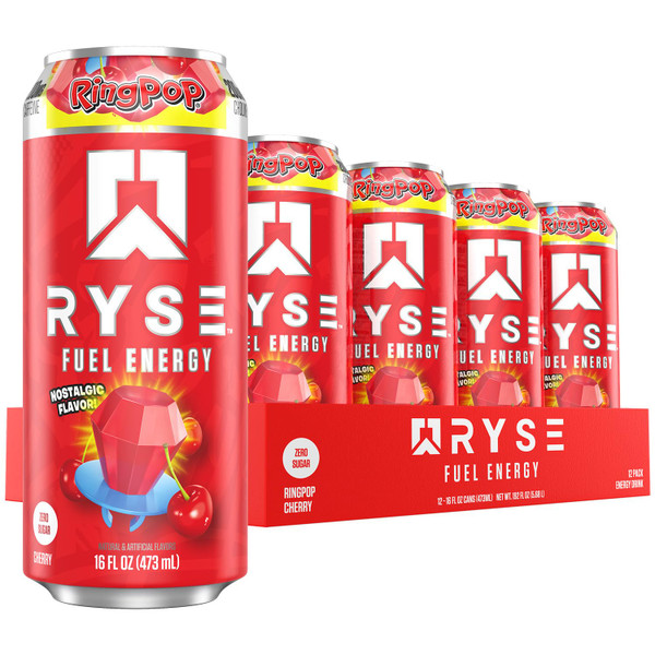RYSE Fuel Energy 12x473ml Ring Pop Cherry