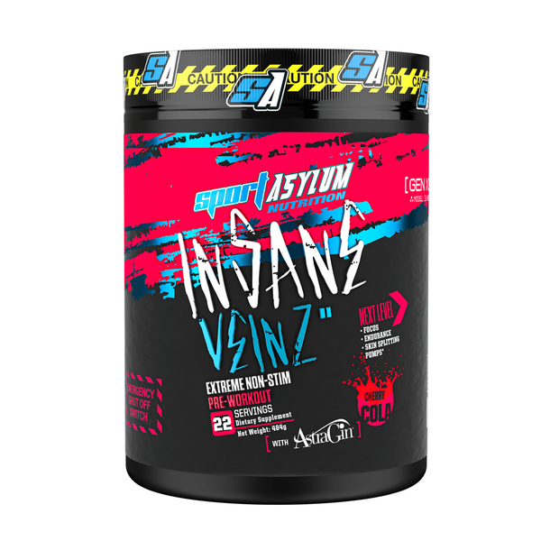 Sport Asylum Insane Veinz 484g Cherry Cola