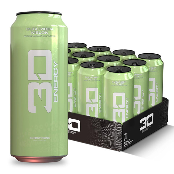 3D Energy Drink 12x473ml Cucumber Melon