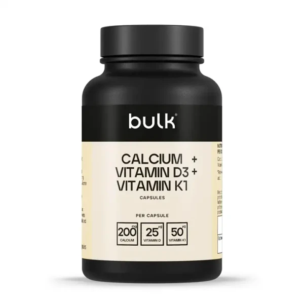 Bulk Calcium + Vitamin D3 + Vitamin K1 1000mg 90 Caps