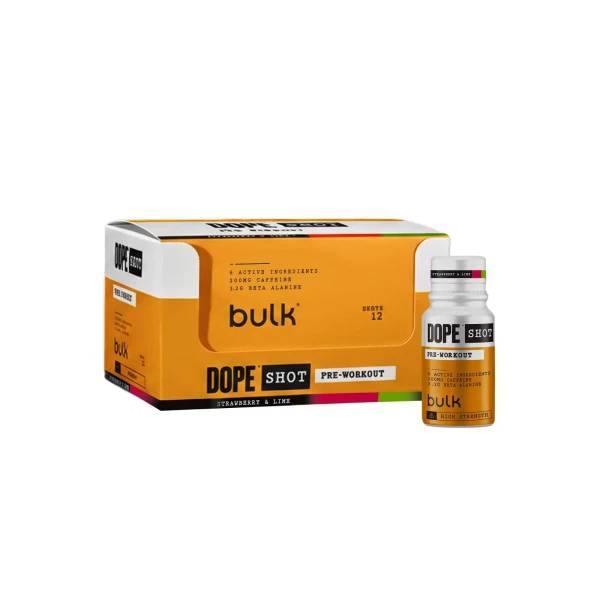 Bulk Dope Pre-Workout Shots 12x60g Strawberry & Lime