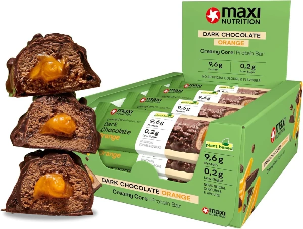 MaxiNutrition Vegan Creamy Core Bar 12x45g Chocolate Orange
