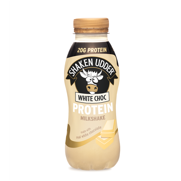 Shaken Udder Protein Milkshake 8x330ml White Chocolate