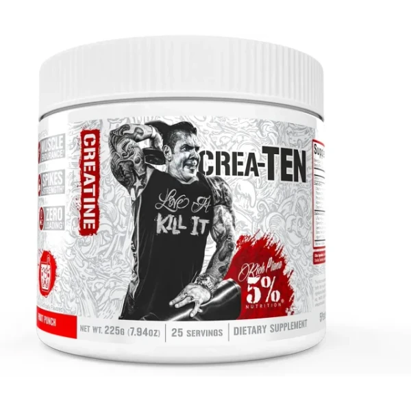 Rich Piana 5% Nutrition CREA-TEN Legendary Series 225g Blue Lemonade